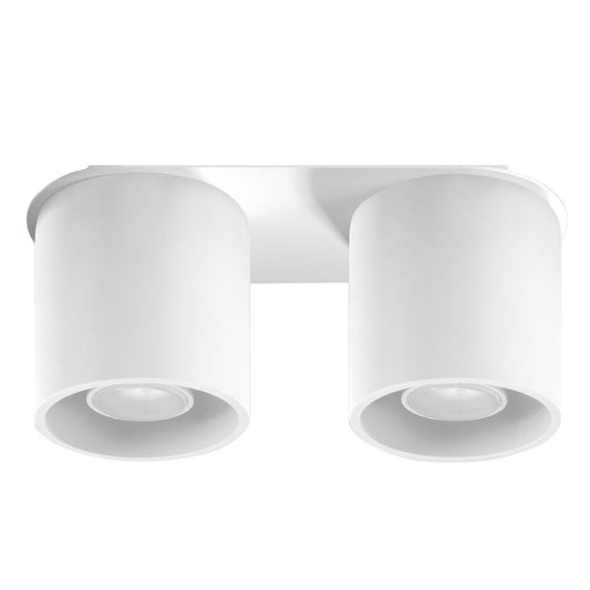 Luzara - Lámpara de Techo - 2-Light - Blanco Aluminio - GU10 - IP20 - No Incluye Bombillas - Orbis