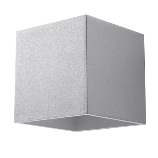 Luzara - Aplique de Pared Quad - 1-Light Gris - Aluminio - LED G9 - IP20 - 10 x 12 x 10 cm