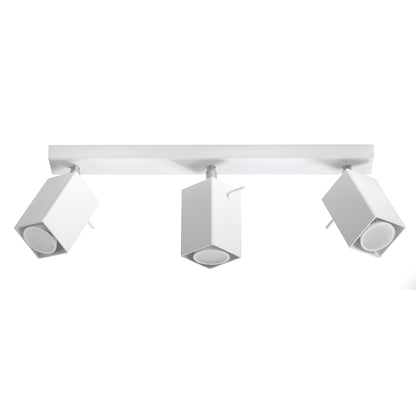 Luzara - Lámpara De Techo Mérida - 3-Light - Blanca - Acero - GU10 - IP20 - 45x6x16 cm