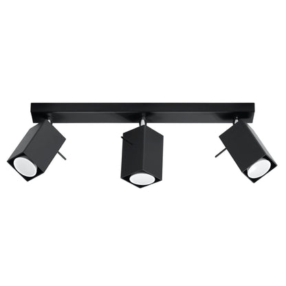 Luzara - Ceiling Light - 3-Light - Black - Steel Modern - GU10 - IP20 - Merida