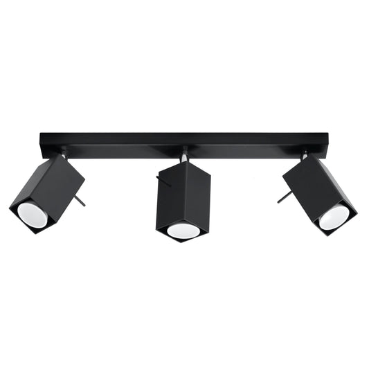 Luzara - Ceiling Light - 3-Light - Black - Steel Modern - GU10 - IP20 - Merida