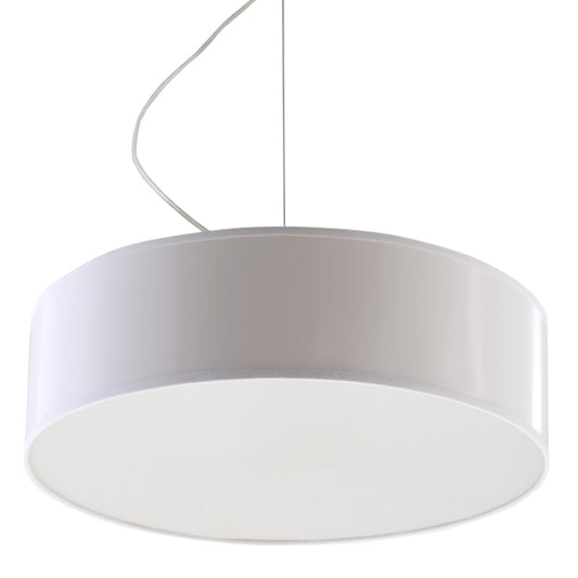 Luzara - Pendant Light - 2-Light White PVC - E27 - 230V - IP20 - Diámetro 35 cm - Arena 35