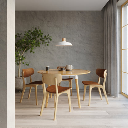 AFRA - Lámpara Colgante - 1-Luz - Gris - Hormigón y Madera - IP20 - Fuente De Luz No Incluida - Dimensiones 40x40x115 cm