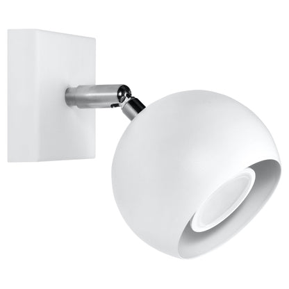 Luzara - Aplique de Pared - 1-Light - Blanco - Acero - GU10 - IP20 - 230V - 10 x 16 x 10 cm