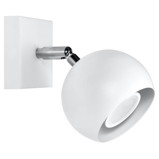 Luzara - Aplique de Pared - 1-Light - Blanco - Acero - GU10 - IP20 - 230V - 10 x 16 x 10 cm