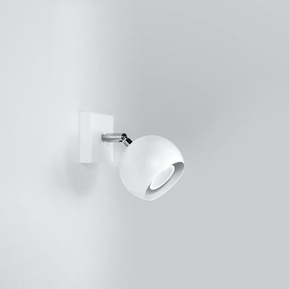 Luzara - Aplique de Pared - 1-Light - Blanco - Acero - GU10 - IP20 - 230V - 10 x 16 x 10 cm