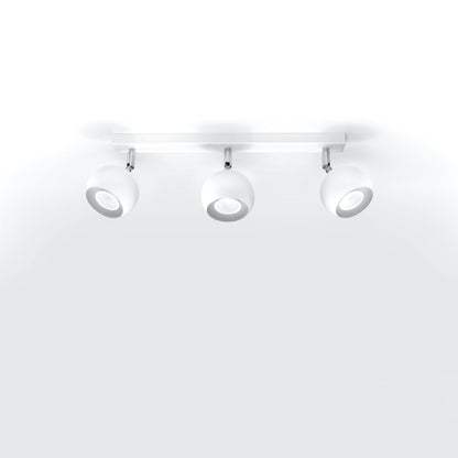 Luzara - Lámpara de Techo - 3-Light - Blanco - Acero - GU10 LED - IP20 - 45x10x16 cm