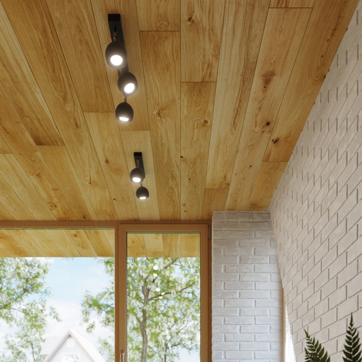 Luzara - Lámpara de Techo - 4-Light - Negro - Acero - GU10 - IP20 - 25 x 25 x 16 cm - OCULARE