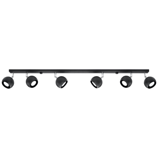 Oculare - Ceiling Light - 6-Light - Negro - Acero - GU10 - Bombillas No Incluidas - 118 cm