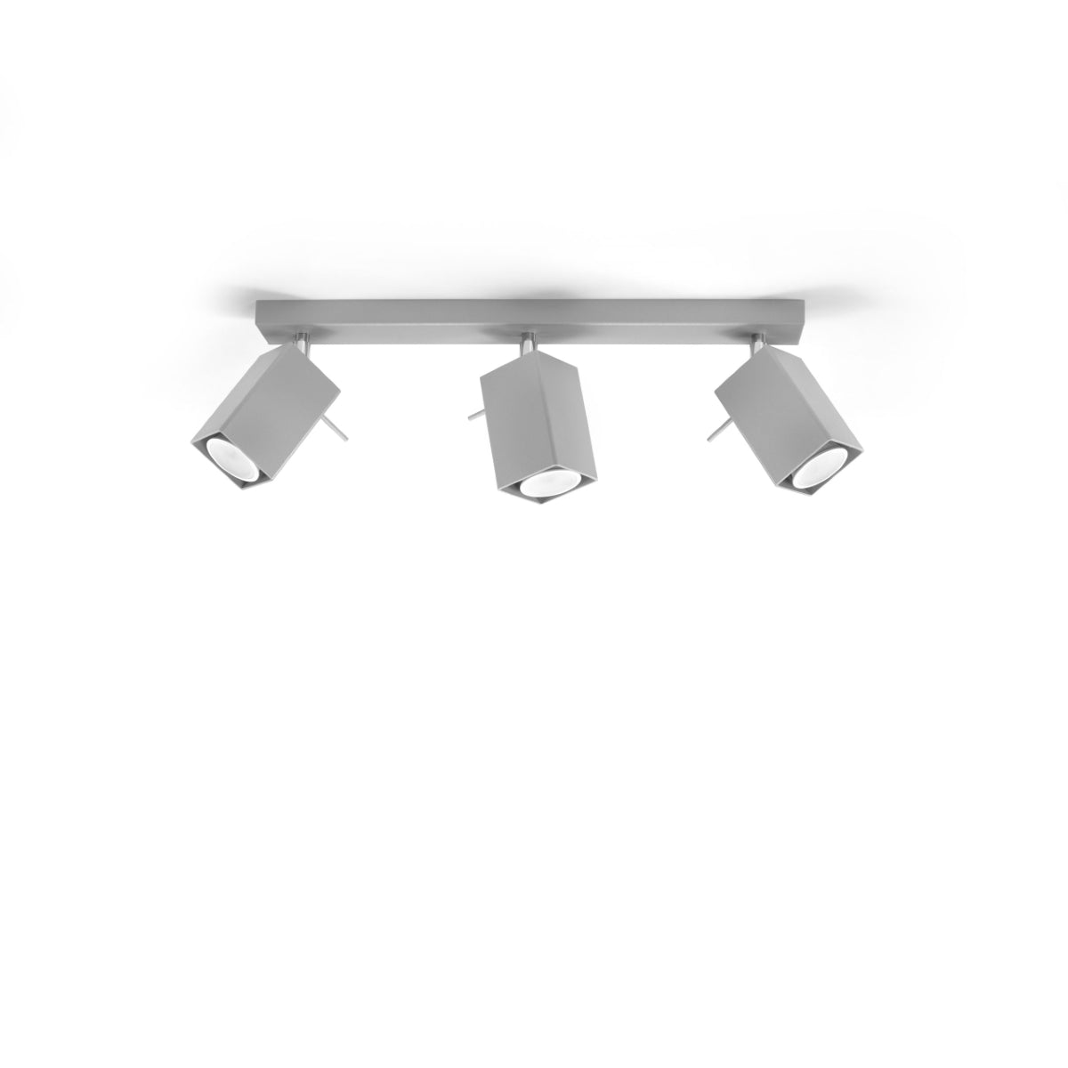 Merida - Lámpara de Techo - 3-Light - Gris - Acero - GU10 - IP20 - LED - 45x6x16 cm