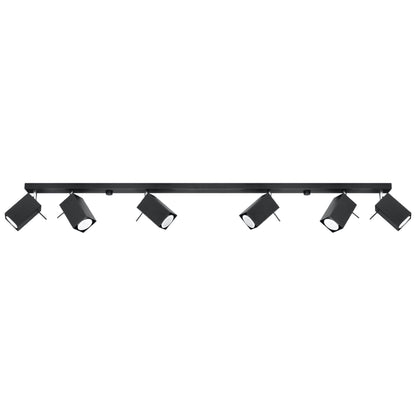 Luzara - Ceiling Light - 6-Light - Negro - Acero - GU10 LED - IP20 - Fuente de Luz No Incluida