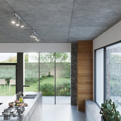 Marbella Lux - Ceiling Light - 6-Light Gris - Acero Moderno - Pantallas Ajustables - GU10 - Mérida - 118 cm