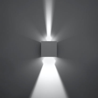 Aplique de Pared - LUCA LED Blanco - 1-Light - IP54 - Aluminio - 7W - 3000K - Dimmable - 10x10x10 cm