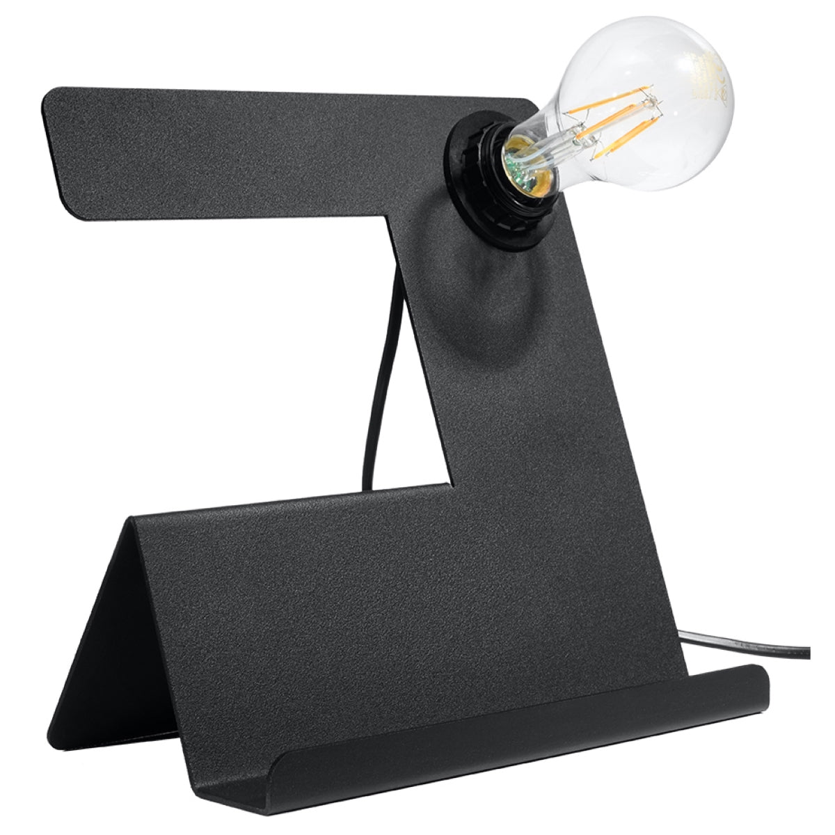 Luzara - Table Lamp - 1-Light - Negro - Acero - E27 LED - IP20 - Bulb Not Included - 25 x 13 x 24 cm