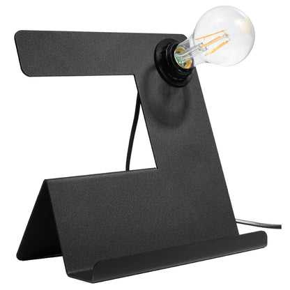 Luzara - Table Lamp - 1-Light - Negro - Acero - E27 LED - IP20 - Bulb Not Included - 25 x 13 x 24 cm