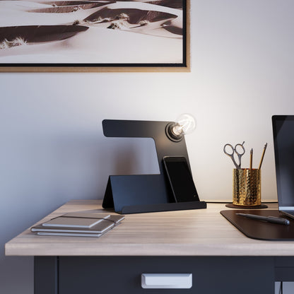 Luzara - Table Lamp - 1-Light - Negro - Acero - E27 LED - IP20 - Bulb Not Included - 25 x 13 x 24 cm