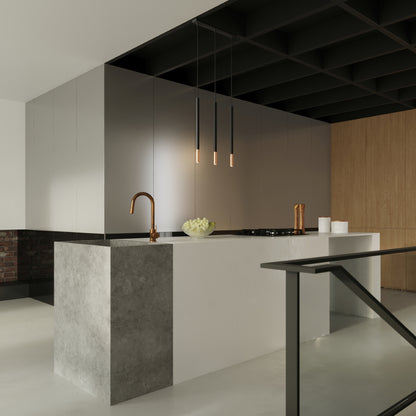 Mozaica - Pendant Light - 1-Light - Negro/Cobre - Acero - G9 LED - IP20 - Altura 100 cm