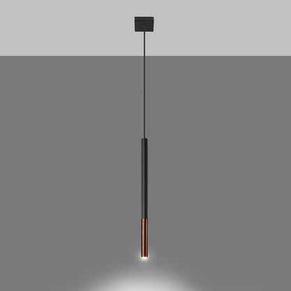 Mozaica - Pendant Light - 1-Light - Negro/Cobre - Acero - G9 LED - IP20 - Altura 100 cm