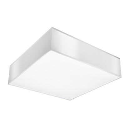 Luzara - Lámpara de Techo - 4-Light - Blanco - PVC - Bombilla LED No Incluida - IP20 - 55x55x11 cm - Horus 45