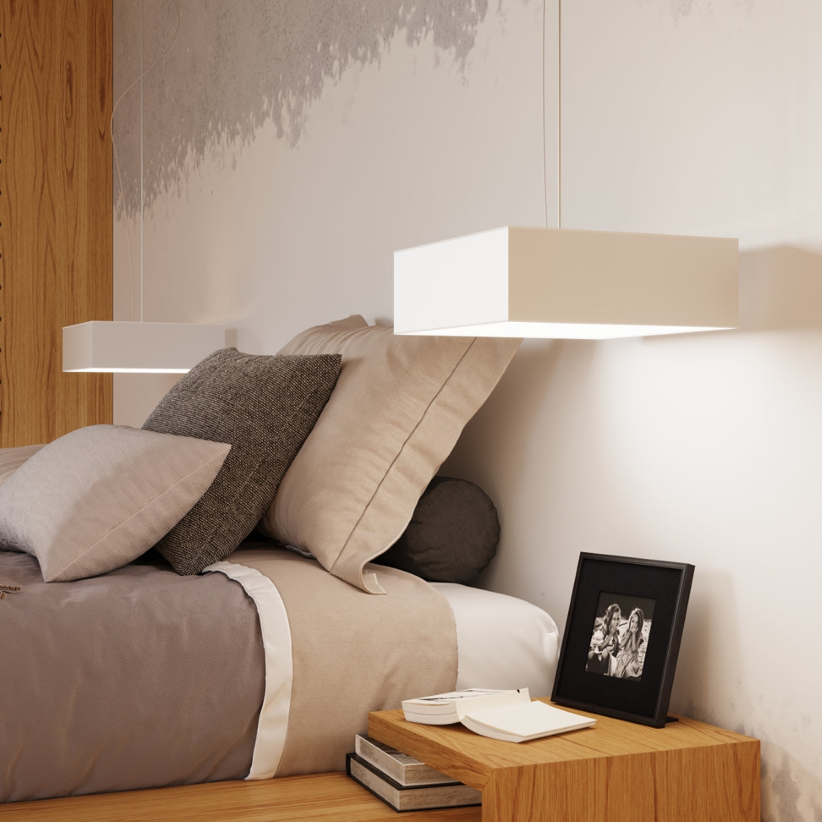 Luzara - Lámpara de Techo - 4-Light - Blanco - PVC - Bombilla LED No Incluida - IP20 - 55x55x11 cm - Horus 45