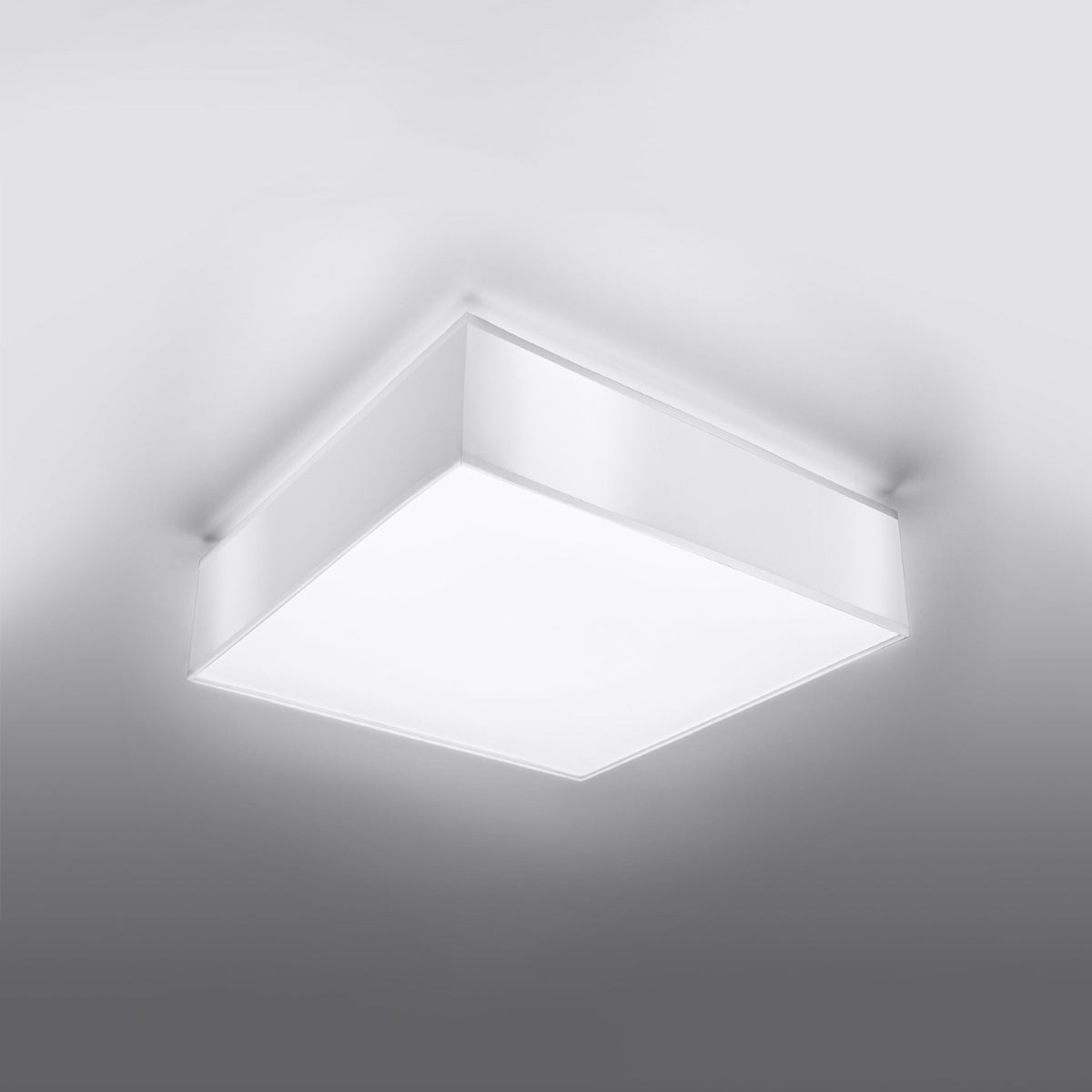 Luzara - Lámpara de Techo - 4-Light - Blanco - PVC - Bombilla LED No Incluida - IP20 - 55x55x11 cm - Horus 45