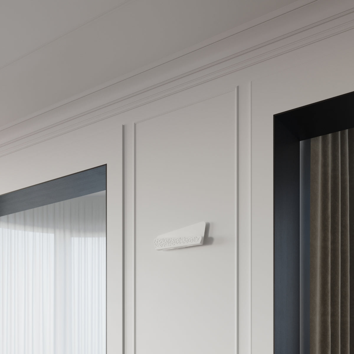 Aliza - Aplique de Pared - 2-Light - Blanco - Acero y PVC - G9 LED 2x8W - IP20 - Bombillas No Incluidas - 40 x 6 x 15 cm