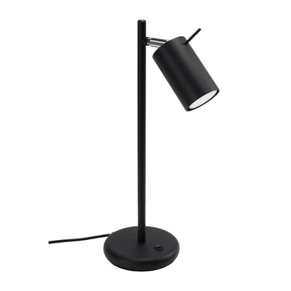 Luzara - Table Lamp - 1-Light Black Steel GU10 IP20 - RING Desk Lamp - Modern Minimalist