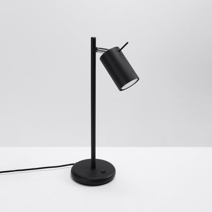 Luzara - Table Lamp - 1-Light Black Steel GU10 IP20 - RING Desk Lamp - Modern Minimalist