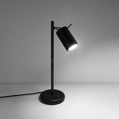 Luzara - Table Lamp - 1-Light Black Steel GU10 IP20 - RING Desk Lamp - Modern Minimalist