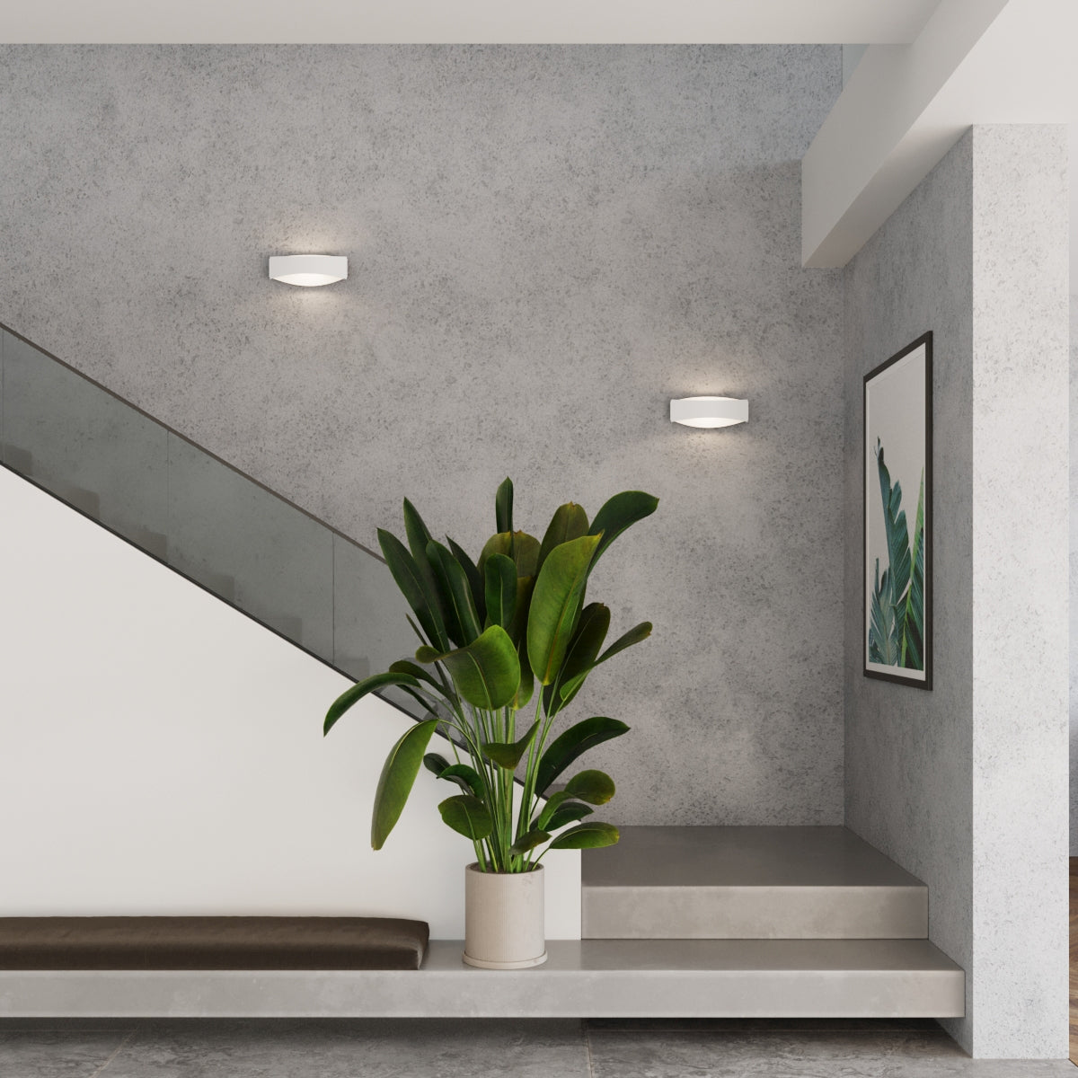 Aplique de Pared - 1-Light Blanco - Acero - G9 LED 8W - IP20 - Toni - 12 x 30 x 12 cm