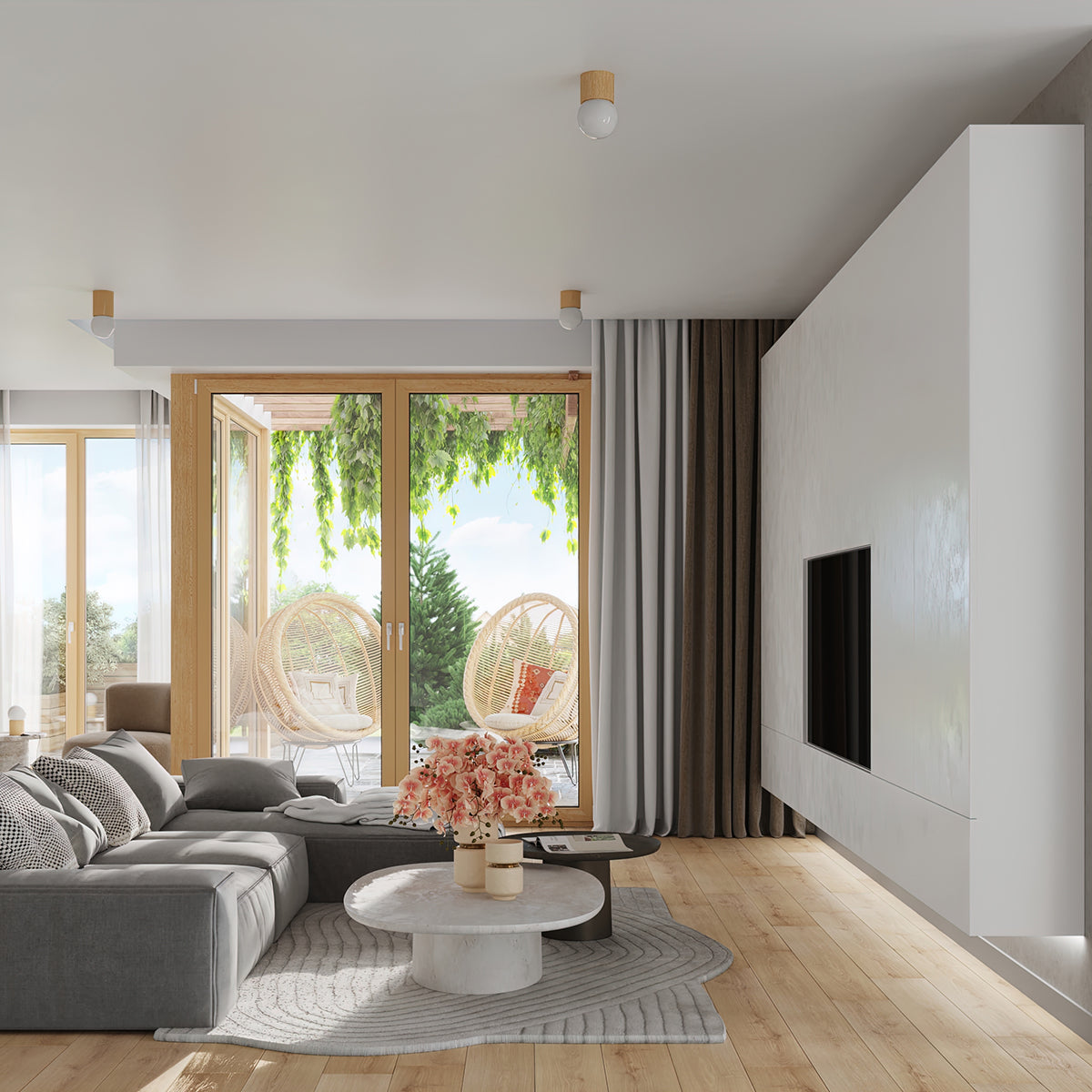 Boomo - Lámpara de Mesa - 1-Light - Madera Natural - Base G9 - IP20 - 12 x 21 cm