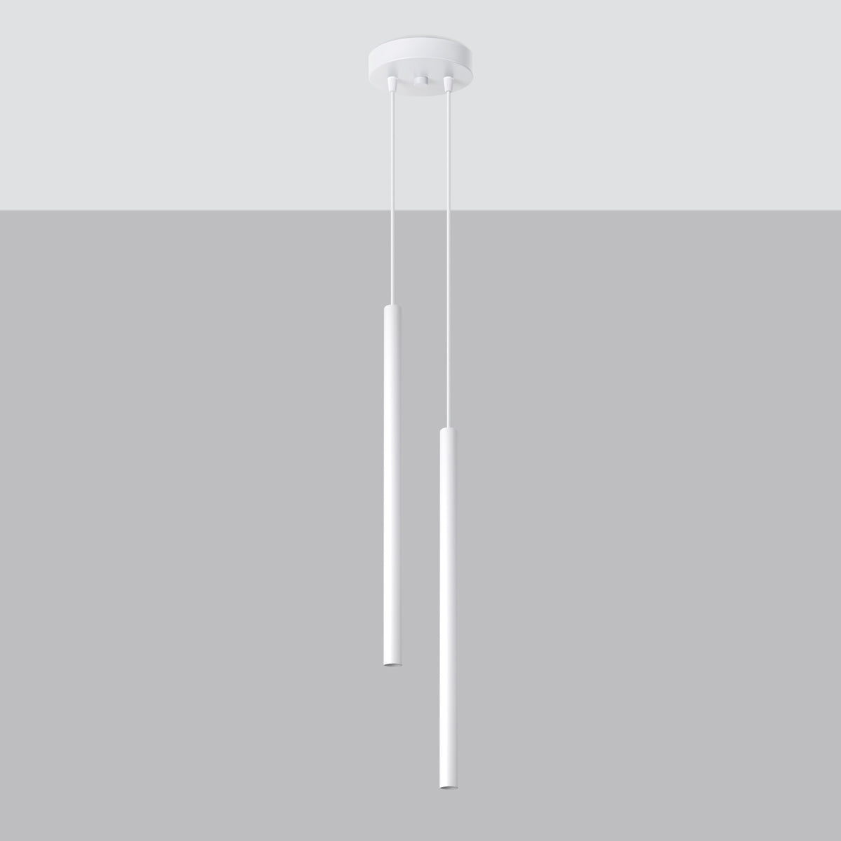 Luzara - Pendant Light - 2-Light - White - Steel - Modern - G9 LED - IP20 - 230V