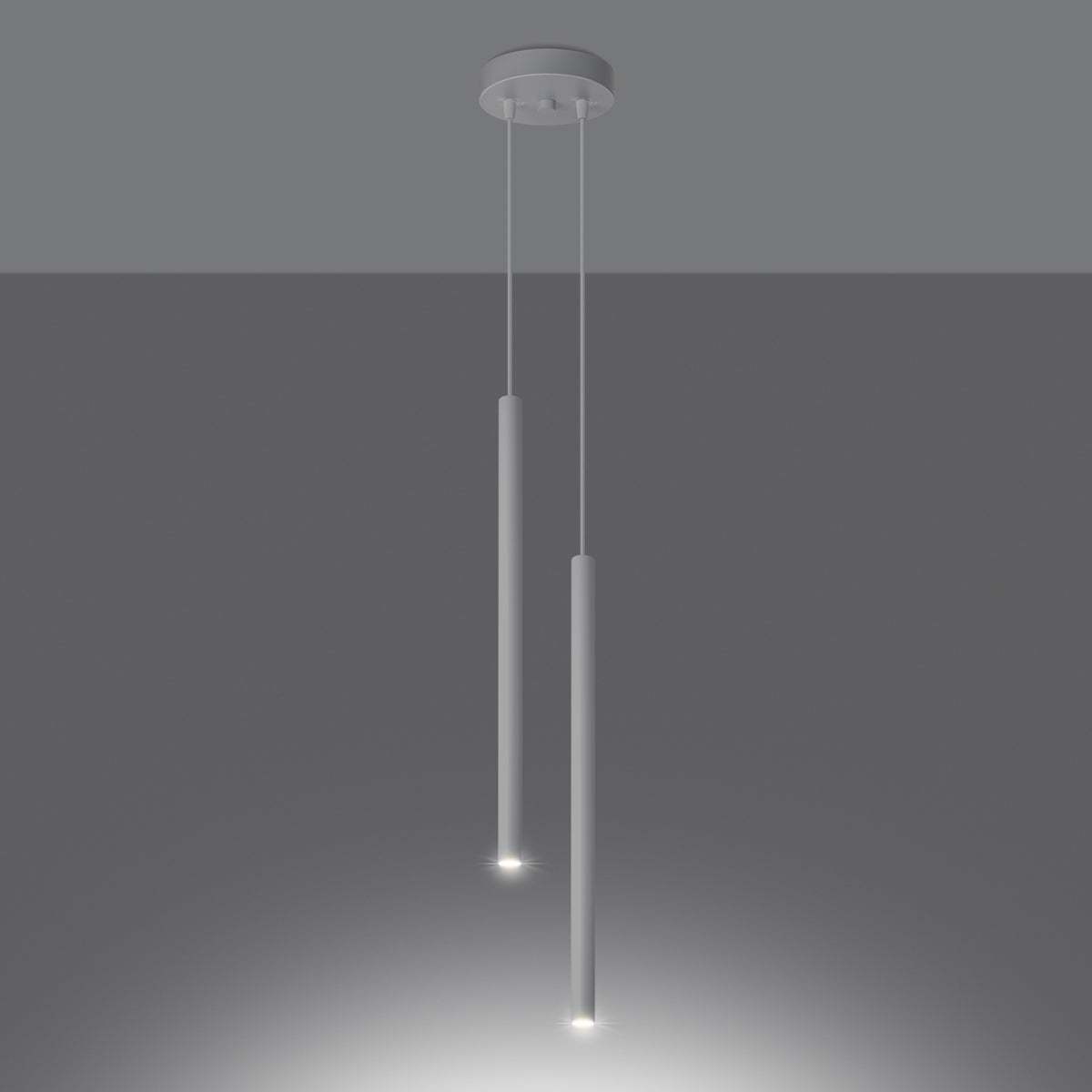 Luzara - Pendant Light - 2-Light - White - Steel - Modern - G9 LED - IP20 - 230V