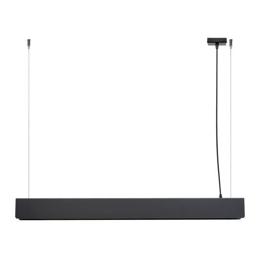 Luzara - Pendant Light - 1-Light - Black Steel - G13 incl. LED Bulb - 100 cm Long
