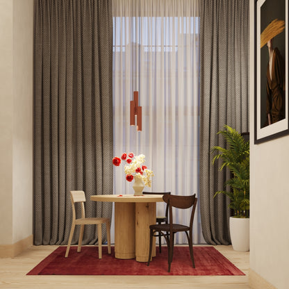 Luzara - Lagos Pendant Light - 2-Light - Ocre Rojo - Acero - GU10 - IP20 - 105 cm de Alto - Diseño Industrial Minimalista