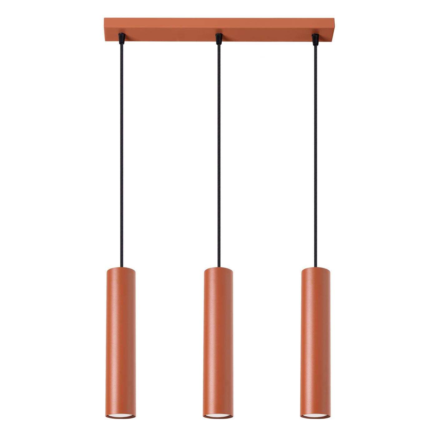 Lagos - Pendant Light - 3-Light - Ocre Rojo - Acero - GU10 - Ø6 cm Pantallas - Modern Minimalist