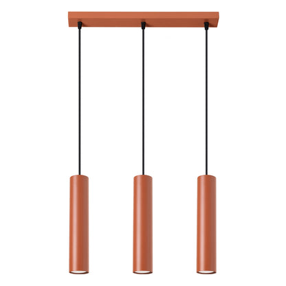 Lagos - Pendant Light - 3-Light - Ocre Rojo - Acero - GU10 - Ø6 cm Pantallas - Modern Minimalist