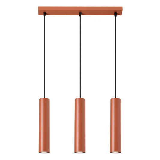 Lagos - Pendant Light - 3-Light - Ocre Rojo - Acero - GU10 - Ø6 cm Pantallas - Modern Minimalist