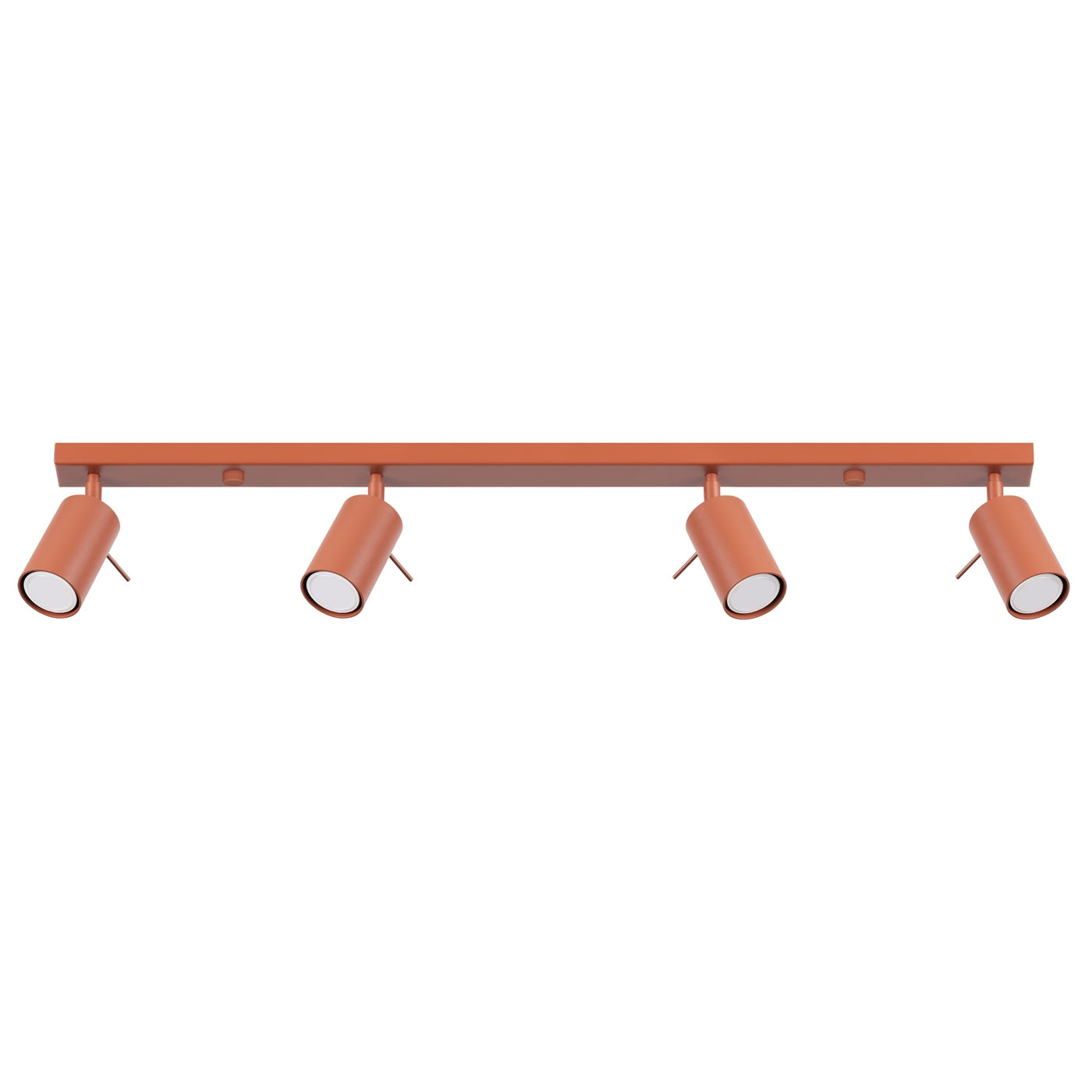 Luzara - Plafón Ring 4L - Ocre Rojo - Acero - GU10 LED - 4-Light - IP20 - 81 x 6 x 17 cm