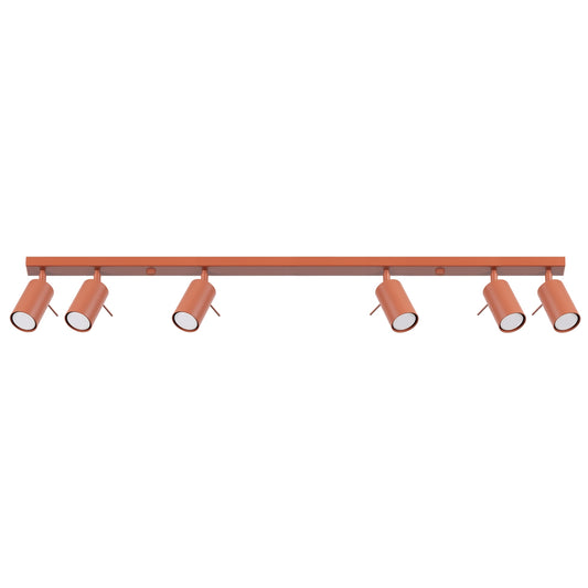 Luzara - Ceiling Light - 6-Light - Ocre Rojo - Acero - Moderno - GU10 LED - IP20 - 117 cm