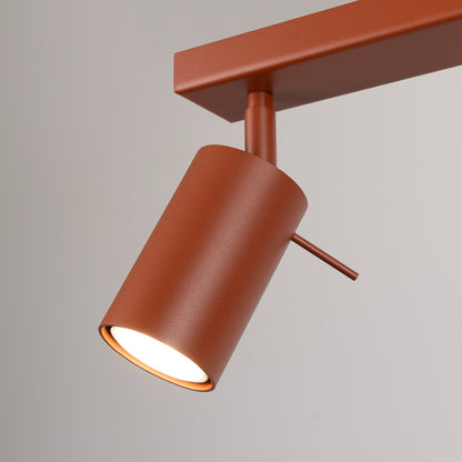Luzara - Ceiling Light - 6-Light - Ocre Rojo - Acero - Moderno - GU10 LED - IP20 - 117 cm