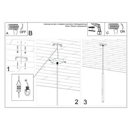 Luzara - Pendant Light - 1-Light Beige Metal - G9 LED 8W - IP20 - Modern Minimalista