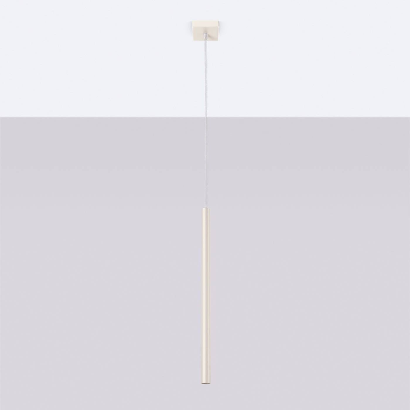 Luzara - Pendant Light - 1-Light Beige Metal - G9 LED 8W - IP20 - Modern Minimalista