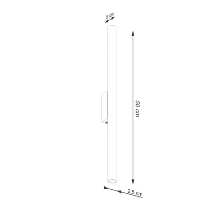 Aplique de Pared - 2-Light Beige - Acero - G9 LED - Bombilla No Incluida - IP20 - 50 cm - Pastelo