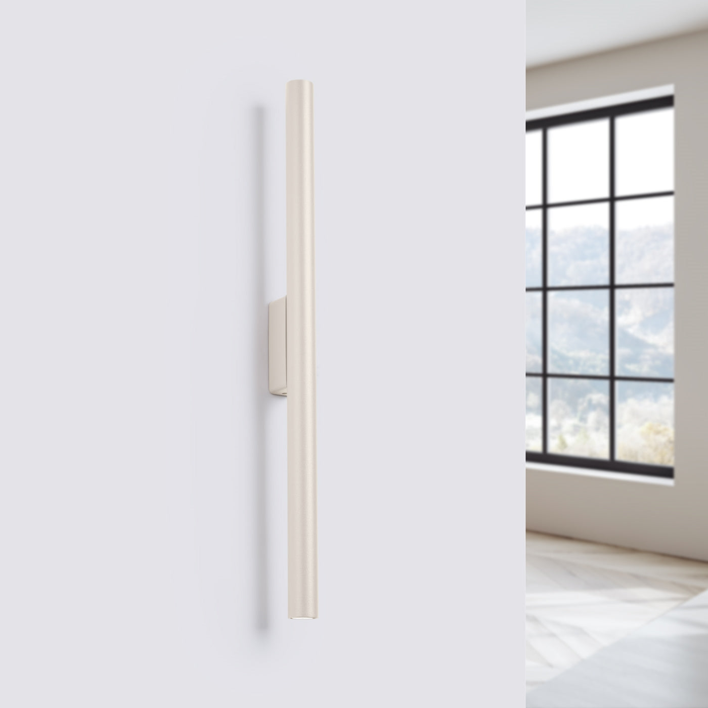 Aplique de Pared - 2-Light Beige - Acero - G9 LED - Bombilla No Incluida - IP20 - 50 cm - Pastelo