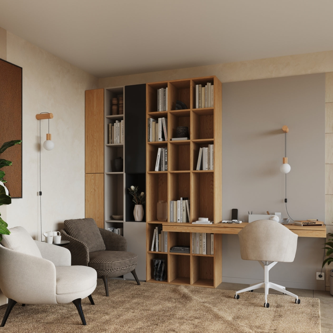 Luzara - Aplique De Pared - 1-Light G9 - Madera Natural Blanco - Madera Y Vidrio - IP20 - Dimensiones 6/25/67 cm