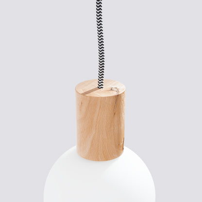 Luzara - Aplique De Pared - 1-Light G9 - Madera Natural Blanco - Madera Y Vidrio - IP20 - Dimensiones 6/25/67 cm