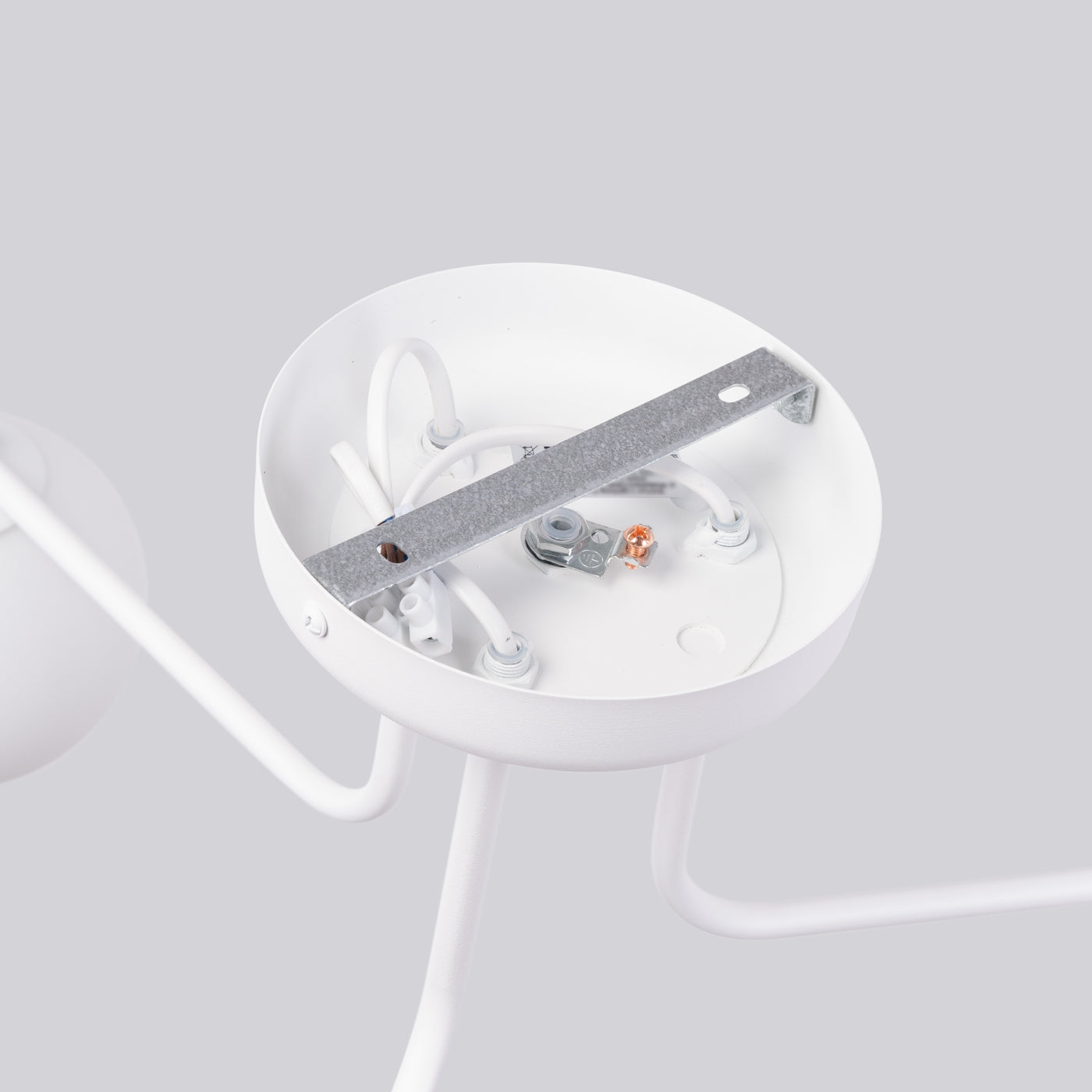 Luzara - Chandelier - 3-Light Blanco - Metal y Vidrio - G9 LED - IP20 - 62 x 62 x 29 cm