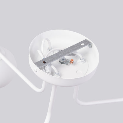 Luzara - Chandelier - 3-Light Blanco - Metal y Vidrio - G9 LED - IP20 - 62 x 62 x 29 cm