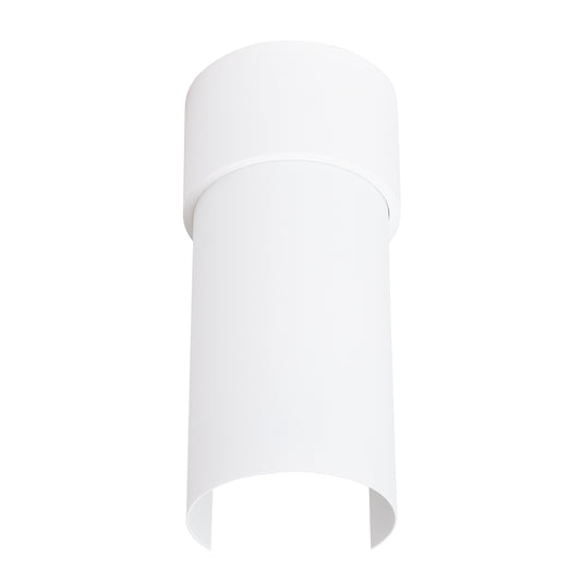 Luzara - Plafón - 1-Light - Blanco - Acero - LED - IP20 - E27 - Con Lámina Giratoria - 10 x 10 x 21 cm